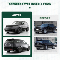 Kit de Carrocería Delantera de Fibra de Carbono Estilo B para Land Rover Range Rover Vogue L460 2024 en Adelante, Fibra de Carbono Seca