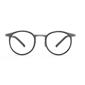 Lunettes de vue rondes pour hommes Linde 2720 en titane pur, design léger, origine Danyang - Product Image 1