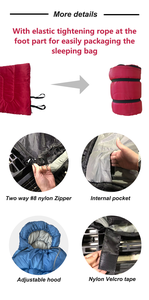Ultra leggero impermeabile estivo sacco <span class=keywords><strong>a</strong></span> <span class=keywords><strong>pelo</strong></span> con cappuccio avvolgente per campeggio all'aperto zaino in spalla ed escursionismo senzatetto vendita calda - Product Image 5