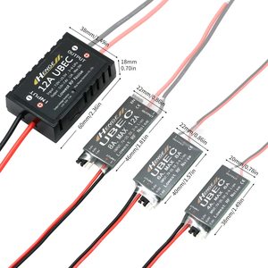 Contrôleur de vitesse HENGE 4A 6A 8A 12A UBEC Servo ESC avec stabilisateur de tension BEC pour accessoires de batterie de bateau d'avions RC FPV - Product Image 2
