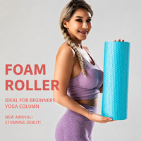 Columna de Yoga para Masajes y Fitness, Espuma EVA Sólida de Camuflaje Arcoíris, Punto Flotante para Moldear el Cuerpo, Masaje para Danza, Deportes y Salud