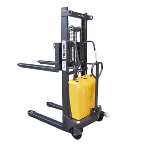 Haizhili Factory High Quality Semi-electric 2 Ton Stacker Auto Lifter Material Handling Semi-electric Transpallet Pallet Stacke