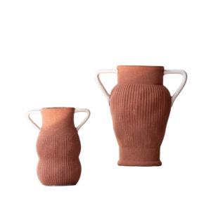 Vases en terre cuite texturée et en céramique de haute qualité: décor rustique et vintage pour <span class=keywords><strong>la</strong></span> maison et le jardin - Product Image 1
