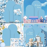 Ensemble de 3 housses d'arche de mariage, tissu de couverture de fond pour la décoration d'anniversaire, de baby shower, d'anniversaire de mariage, de remise de diplôme