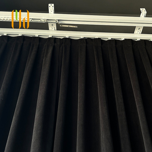 Rideau de scène en velours ignifuge 420 g/m² - Certifié NFPA 701, idéal <span class=keywords><strong>pour</strong></span> les auditoriums scolaires, les studios et les théâtres - Product Image 3