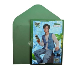 Thiệp chúc mừng đổi màu theo nhiệt độ, có thể tái sử dụng, được người hâm mộ yêu thích, siêu sao, đổi màu theo nhiệt độ - Product Image 2