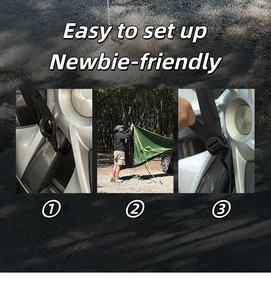 Vente chaude 2025 8 ㎡   Auvent latéral <span class=keywords><strong>de</strong></span> <span class=keywords><strong>toit</strong></span> <span class=keywords><strong>de</strong></span> voiture, pare-soleil latéral <span class=keywords><strong>de</strong></span> voiture, <span class=keywords><strong>tente</strong></span> imperméable pour divers véhicules pour <span class=keywords><strong>Tesla</strong></span> - Product Image 5