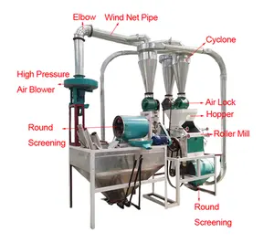 Çin fiyatı 300-500 kg/saat buğday mısır pirinç unu taşlama makinesi