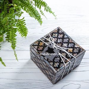 Boîte à bijoux artisanale en nacre pour la décoration de l'Aïd Moubarak, prix de gros du Vietnam - Product Image 2