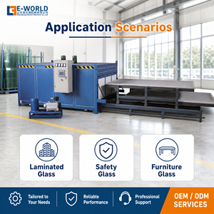 Horno de Laminación de Vidrio de Doble Capa EVA |   Máquina de Laminación de Vidrio EVA para Vidrio Laminado de Seguridad y Decorativo - Product Image 1
