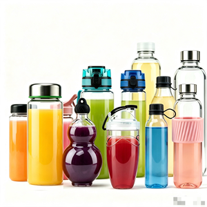 Botella de Agua de Tritán Personalizable para Gimnasio, Viajes y Uso al Aire Libre, para Batidos de Proteínas y Polvos Nutricionales, con Opción de Vidrio Borosilicato - Product Image 1