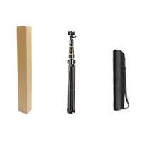 Support de téléphone portable pliable, support pour diffusion en direct, caméra DV, photographie, trépied télescopique en métal sur pied, 2,1 m
