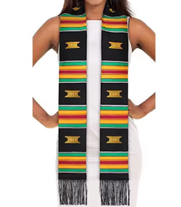 Chal <span class=keywords><strong>de</strong></span> borla <span class=keywords><strong>de</strong></span> doble capa Acabado satinado Cinta <span class=keywords><strong>de</strong></span> graduación Logo Etiqueta para adultos Bufanda Honor Correa para el hombro Confeti Género - Product Image 2