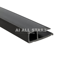 Plafond tendu Profilé en PVC Prix compétitif Profilé de rail mural Upvc extrudé en plastique pour plafond Profilé de plafond tendu avec cadre en H