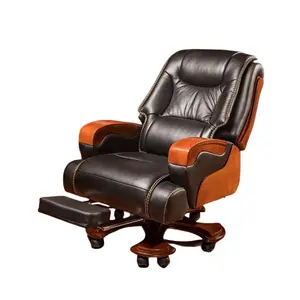 Fashion Boss Business Office Chair Massage Reclining Back Home Computer Swivel Chair Leather President Chair