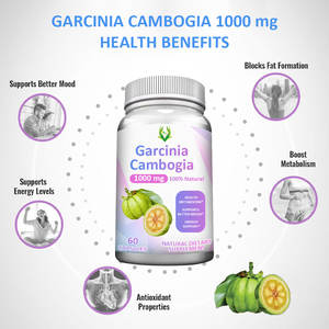 Capsules de perte de poids de vente chaude 1000mg d'acide hydroxycitrique Capsules d'extrait de Garcinia Cambogia suppléments de soins de santé - Product Image 4