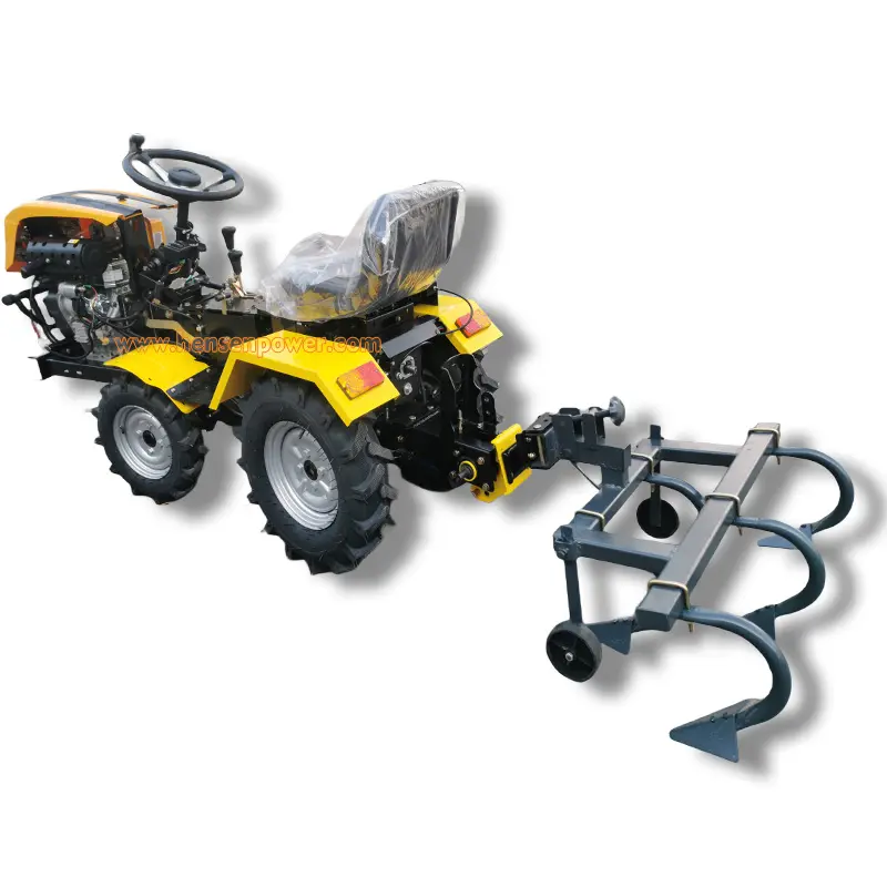 Мини-Мощный сельскохозяйственный культиватор Таро сельскохозяйственный четырехколесный трактор с фермерским ротаватором