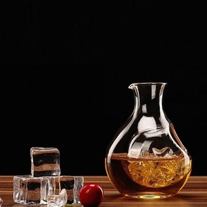 Bouteille à vin en verre grande capacité avec poignée, large ouverture, anti-goutte, bouteille aérateuse pour vin rouge et blanc - Product Image 5