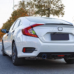 Spoiler pour Honda Civic 2016 2017 2018 2019, spoiler de haute qualité en ABS, spoiler de coffre arrière, accessoires de voiture - Product Image 6