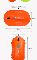 Accès à la natation en eau libre bouée de natation en PVC flotteur de sécurité sac sec à l'air flotteur de remorquage natation flottation gonflable sac de plongée étanche