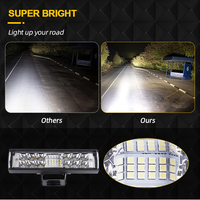 12V 24V 7 pouces nouveau Design 4x4 Led travail lumière stroboscopique voiture barre lumineuse clignotant Auto antibrouillard