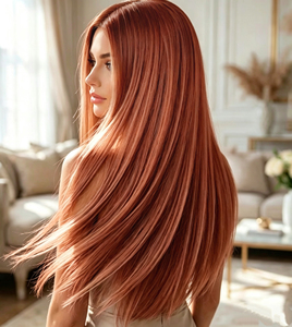Nuovissime <span class=keywords><strong>Extension</strong></span> di <span class=keywords><strong>Capelli</strong></span> Umani Genius Weft Color Rame, Senza Ritorno, Tagliabili, Trama Senza Cuciture Ultra Sottile e Piatta - Product Image 1