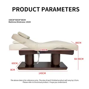 Lettino da Massaggio Elettrico BoJue in Legno per Estetica Viso Ciglia e Corpo Intero Reclinabile - Product Image 6