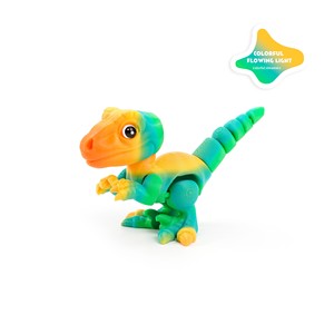 FEERON Figurine de dinosaure Velociraptor tourbillonnant en plastique imprimé en 3D, série de jouets amusants, décoration, cadeau d'affaires - Product Image 4