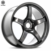 Rines JDM Forjados de 16 17 18 19 20 21 Pulgadas, 5 Radios Cóncavos, Color Gris Metálico, para Supra GTR RX-7, Venta al Por Mayor Directa de Fábrica