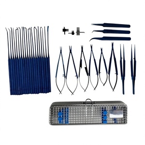 Stainless Steel Microsurgery <b>Instruments</b> Set Neuro Surgical Tools Manual Microsurgical Tool Kit for <b>Neurosurgery</b> Operating - Product Image 1