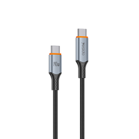 Kabel Data Yesido 1.2M Panjang 140W Pengisian Cepat Aluminium Alloy Tipe-C ke Tipe-C Semua Protokol CA212
