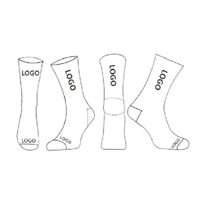 Custom logo socks unisex crew sock OEM personalized design your own customized colorful socks men sox