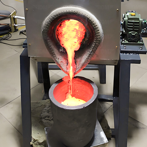 IGBT 100kg kim loại cảm ứng nóng chảy Giá Lò cho nhôm nóng chảy điện loại IGBT lò nóng chảy tần số trung bình - Product Image 5