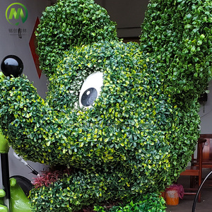 Sculpture d'animal en gazon artificiel personnalisable en forme de mouton mignon pour la décoration de jardin - Product Image 6