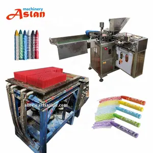 hexagon wax crayon making labeling machine /oil pastels pencil extruding forming machine