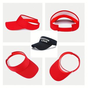 Custom Logo Sunshade Embroidery Printed Athletic Empty <b>Top</b> Cap Sunblock <b>Hat</b> Viceras Deportiva Para El Sol Viseira Sunvisor - Product Image 4