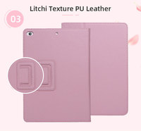 Étui magnétique à double rabat en cuir PU texturé litchi pour tablette Samsung Galaxy Tab S8 pour fille