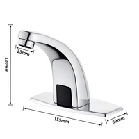 Nouveau Design Robinet Automatique Intelligent à Capteur, Mitigeur Sans Contact Haut de Gamme Infrarouge pour Lavabo de Salle de Bain