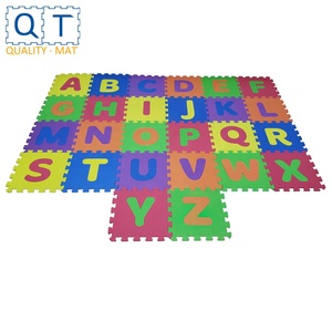 QT <span class=keywords><strong>TAPIS</strong></span> Inodore Non-toxique 200PPM 12in x 12in 26 pièces/ensemble EVA Mousse À Emboîtement Alphabets <span class=keywords><strong>Puzzle</strong></span> <span class=keywords><strong>tapis</strong></span> Pour Bébé - Product Image 1