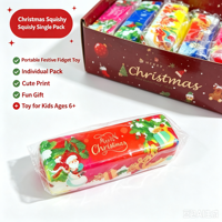 Jouet anti-stress souple et croustillant de Noël, motif Père Noël, unisexe, pour enfants, cadeau de fête