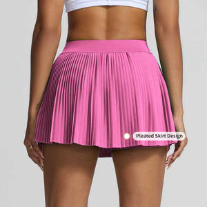 Jupes de tennis plissées en spandex/nylon avec logo personnalisé Mini jupes de golf pour femmes, respirantes, extensibles dans les 4 sens, anti-UV, à séchage rapide - Product Image 5