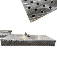 Nouvelle Station de Soudage en Fonte Haoxinran, Plateforme de Soudage Flexible 3D, Conception Poruse, 1000x1000x200mm, Ouverture 28mm/16mm, Faible Profondeur