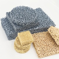 Filtre en mousse céramique, filtre céramique poreux en carbure de silicium / zircone / alumine pour la filtration des métaux fondus et la fonderie
