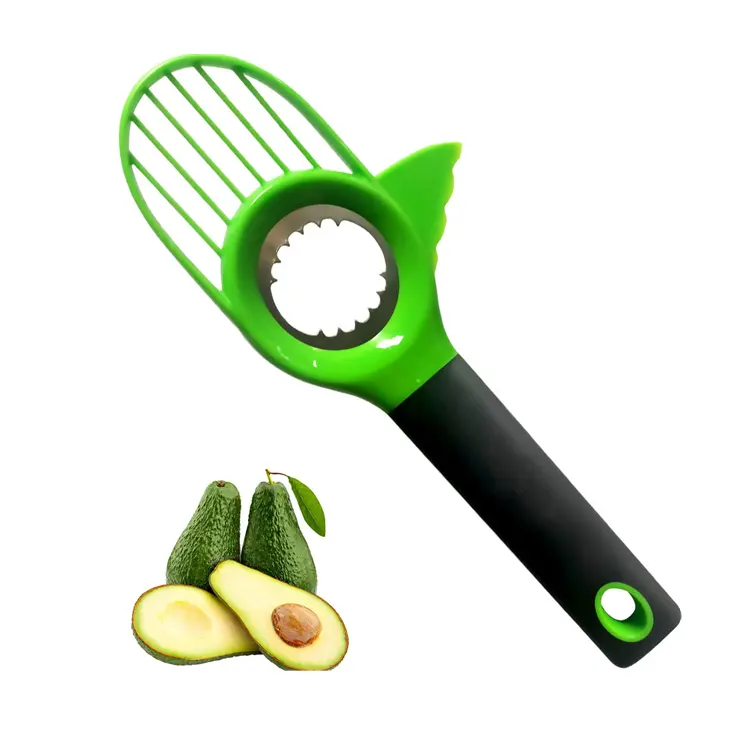 नरम पकड़ संभाल 1 में 3 avocado कटर slicer और कोरर हलकी बहु कार्यात्मक avocado चाकू