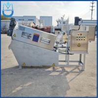 Déshydrateur de boues à vis multi-disques SUS304 anti-colmatage pour l'aquaculture, les étangs, les fermes piscicoles, les eaux usées