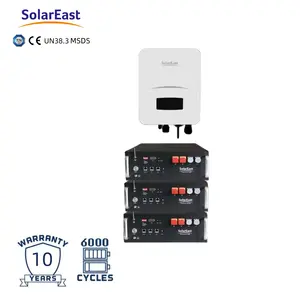 SolarEast 10 كيلو وات 15 كيلو وات 20 كيلو وات محول هجين 3 مراحل على الشبكة مع تخزين الطاقة