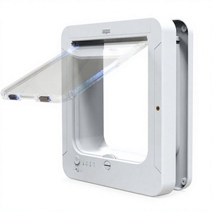 Porte Intelligente RFID pour Animaux de Compagnie, Clapet Automatique pour Chat, Verrouillage 4 Voies Anti-Pincement, Contrôle à Distance par Application pour Intérieur et Extérieur - Product Image 1