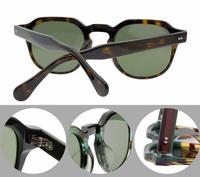 Lunettes de créateur de qualité haut de gamme hommes verres polarisés lunettes de soleil rectangulaires en acétate de qualité faites à la main