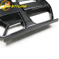 Parrilla Delantera de Fibra de Carbono Seca Estilo CSL con ACC para BMW M3 G80 G82 G83 M4, Parrilla Central de Doble Riñón con Malla