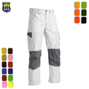 <span class=keywords><strong>Pantaloni</strong></span> da Lavoro con Rinforzo al Ginocchio <span class=keywords><strong>Bianchi</strong></span> e Grigi per <span class=keywords><strong>Uomo</strong></span> - Product Image 5